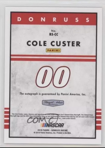 2018 Panini Donruss NASCAR Racing Retro Signatures 1985 #RS-CC Cole Custer - Picture 2 of 3