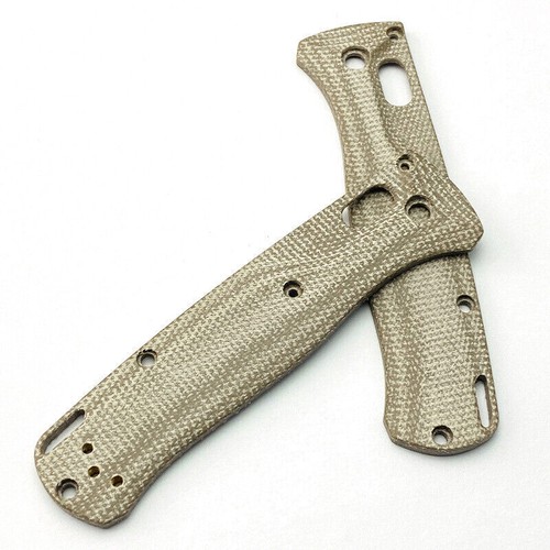 2 PIEZAS Parche de Mango Personalizado Micarta Material Escalas para Cuchillo Bugout 535 Hecho en Banco - Imagen 10 de 14