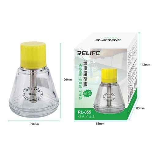 RELIFE Glass Solvent Bottle RL-055 Metal Suction Pipe Pressing Type Automatic  - Picture 1 of 6