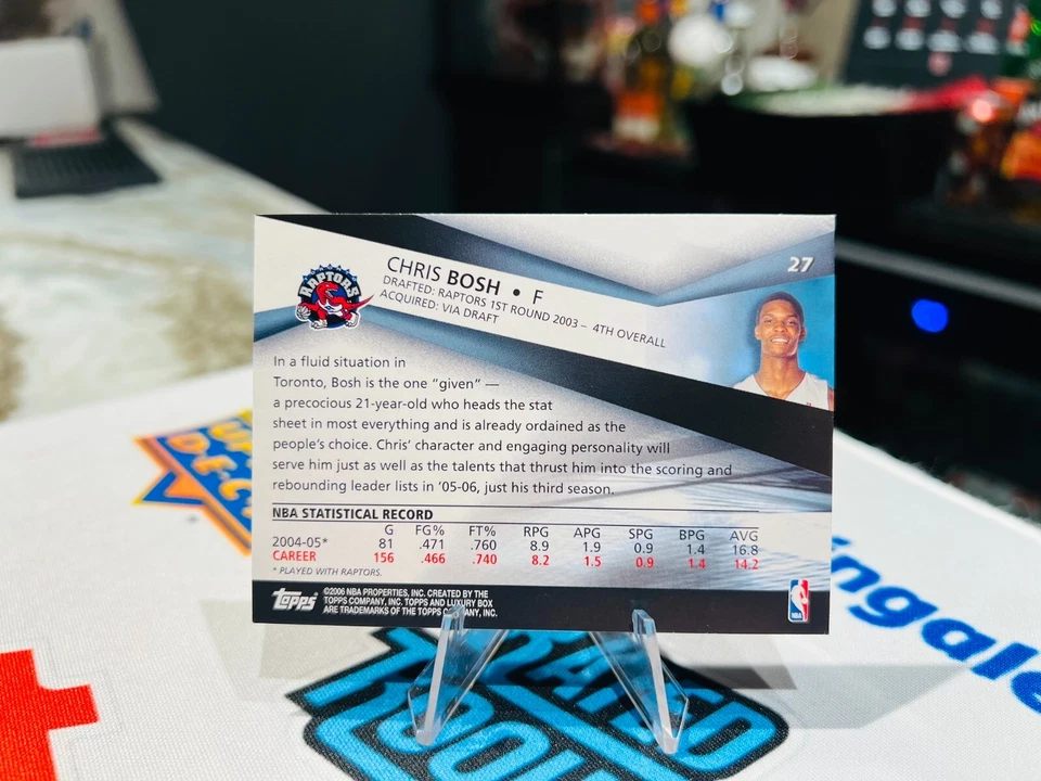 2005-06 Topps Luxury Box - #27 Chris Bosh TORONTO RAPTORS - Image 2 of 2