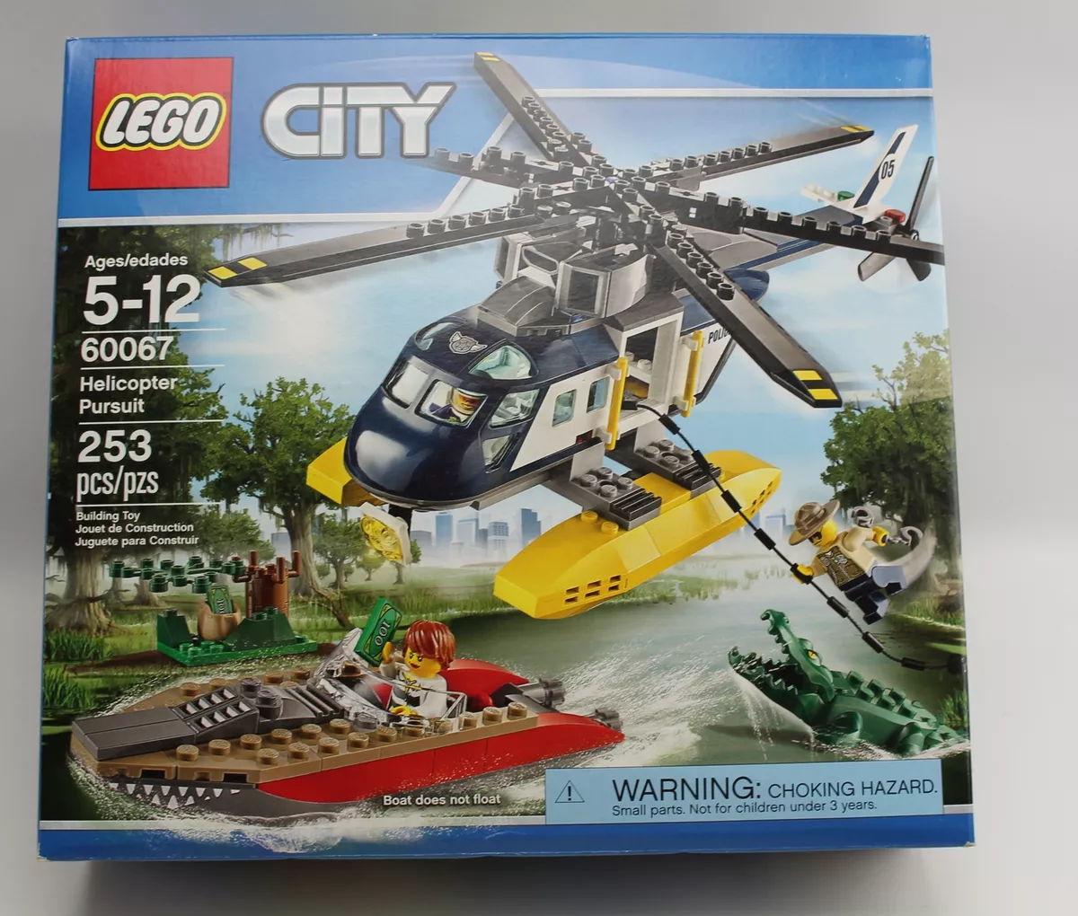 LEGO City 60067 - La poursuite en hélicoptère - Lego - Achat & prix