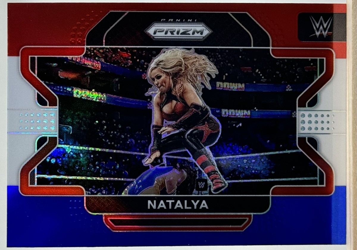 2022 Panini Prizm WWE #28 Natalya Red White and Blue Prizm | eBay