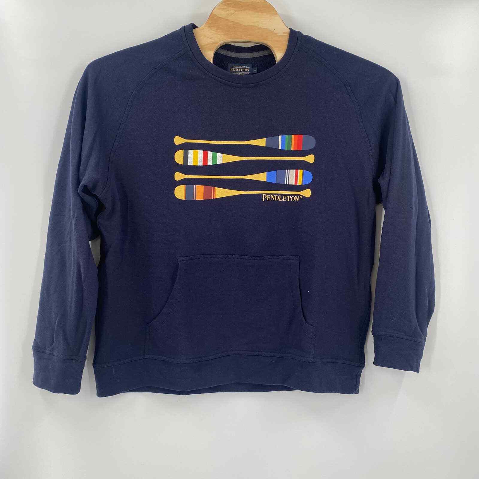 Pendleton Large Navy Blue Pullover Long Sleeve Po… - image 4
