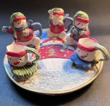 Snowman Holiday Christmas Miniature Tea Set 10pc Set