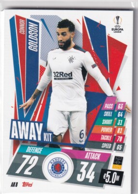 Topps Match Attax Champions League 20/21 Away Kit AK8 Connor Goldson