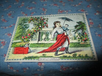 Trade Card Reckitt's Paris Blue Thomas Leeming & Co 18 College Place New York Ci