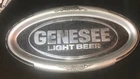 Vintage Genesee Light Beer Oval Plastic Tray/Sign 20" X 10.5"-Great for Man Cave