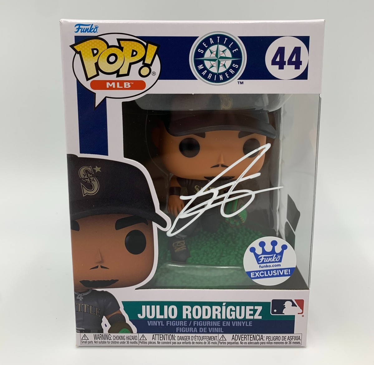 JULIO RODRIGUEZ signed/auto'd FUNKO POP Seattle Mariners MLB