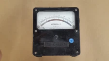 1 PC. MODEL 184004, 25-500 CYCLES VINTAGE WESTON A.C. AMP METER