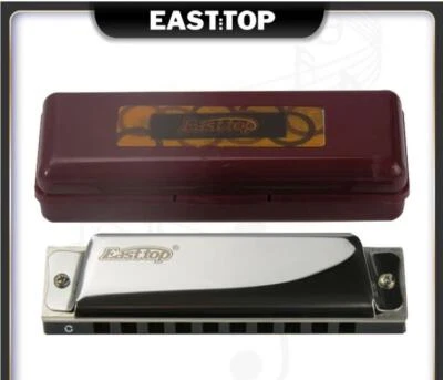 Easttop 10Hole Mouth Organ Blues Harp Harmonica Diatonic Harmonica Key of C UK