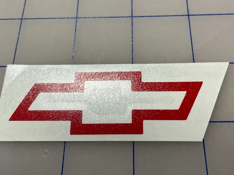 Chevy Bowtie Decal Die Cut Chevrolet Bow Tie Sticker 1", 2", 3", 4", 5", 6", 7"+ - Image 3 of 4