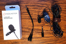    Padcaster Lavalier Microphone - Wired w/ Box and Accessory Cables   