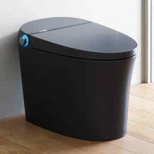 HOROW smart toilet fully auto household siphon W/ electric heating seat black