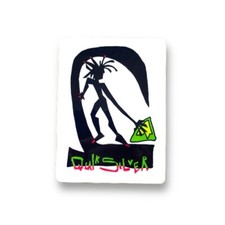 Pegatina de surf clásica Quicksilver Dread Wave patín vintage años 80