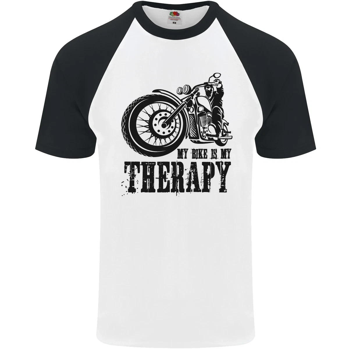 My Therapy Moto Motociclista Uomo S S Baseball T Shirt eBay