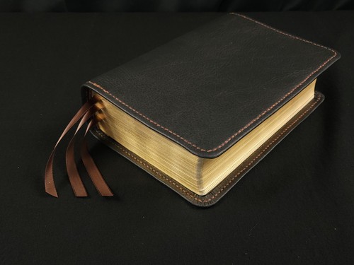 Premium Leather Bible - ESV Study Bible in Black Cowhide - Picture 3 of 7