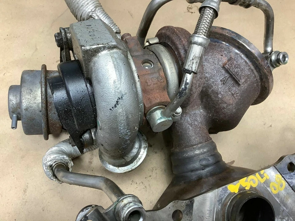 BMW 750Li 2006 2008 4,8 L V8 motor de gasolina turbocompresor con colector de escape OEM Foto 3 de 4