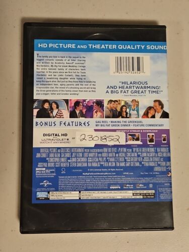 My Big Fat Greek Wedding 2 (Blu-ray, 2016) Nia Vardalos, John Corbett - Imagen 2 de 3