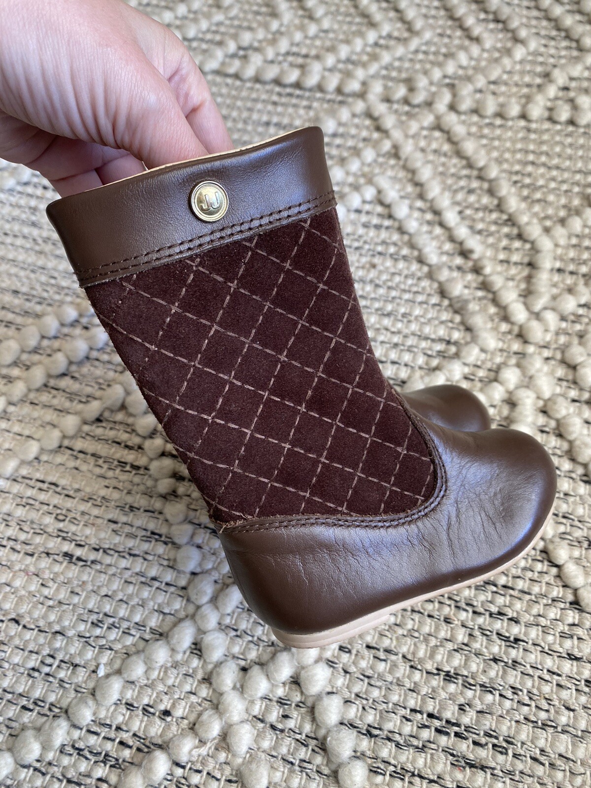 Janie Jack Girls Stables Horse Brown Leather Equestrian Riding Boots