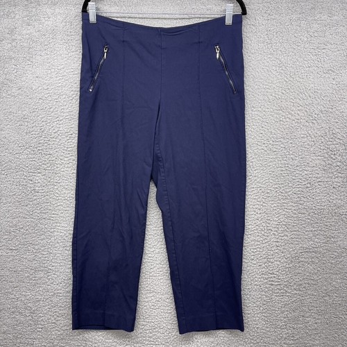 Michel Studio Blue Capri Pants Straight 