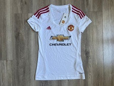 Manchester United football shirt 2015/2016 Jersey Women Adidas Soccer Lady sz XS