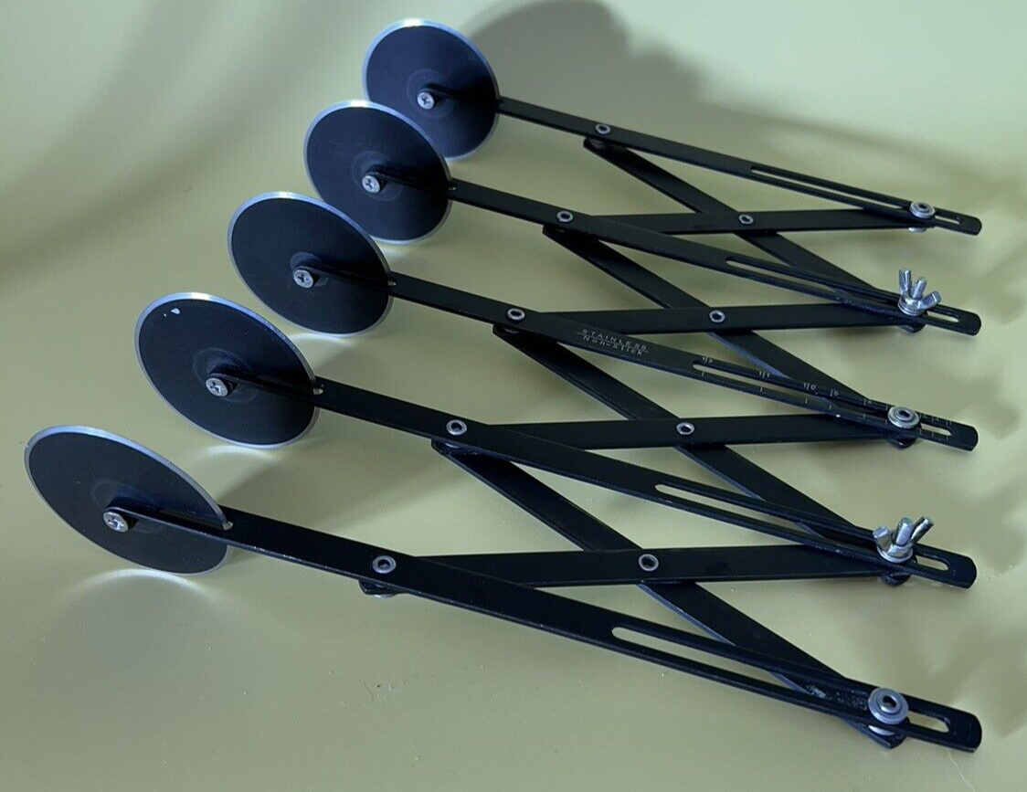 5Wheel Adjustable Stainless NonStick Pastry Cutter eBay