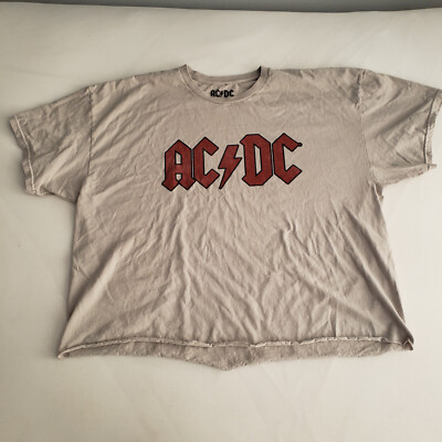 AC/DC Highway to Hell Splatter XXL T-Shirt 100% Cotton 2024 - See Condition