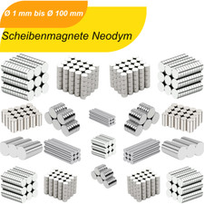 Neodym Magnete nach Wahl - Größe und Stück...