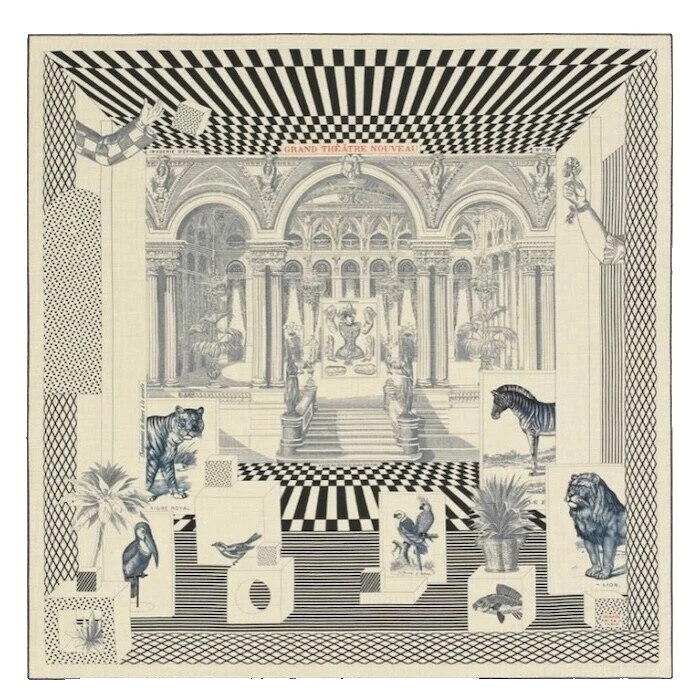 HERMÈS Silk Scarves & Wraps Black for Women