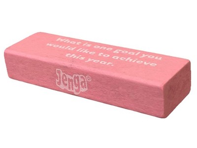 ONE BRICK for Jenga Game Girl Talk Edition Pink Parker Brothers 2007. ERSATZTEIL