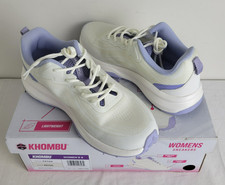 Khombu Patan Sneakers Women sz8 Beige Purple Lightweight Memory Foam Athletic