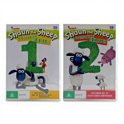 Shaun the Sheep: Complete Series 1 & 2 DVD Bundle [4 Discs] - Region 4, PAL