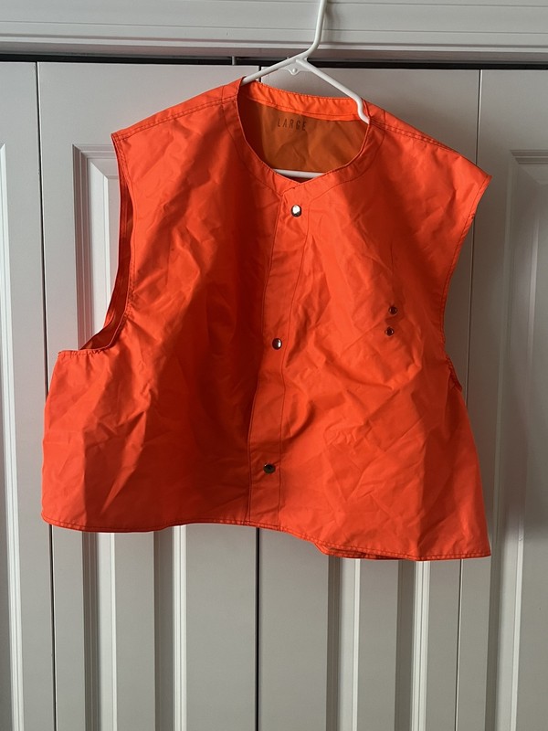 Vintage Nylolite First Responder/LE (Eyelets for Badge) Red Viz Safety Vest  L
