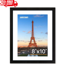 8x10 Picture Frame 1 Pack, Photo Frame with HD Plexiglass, Display Pictures