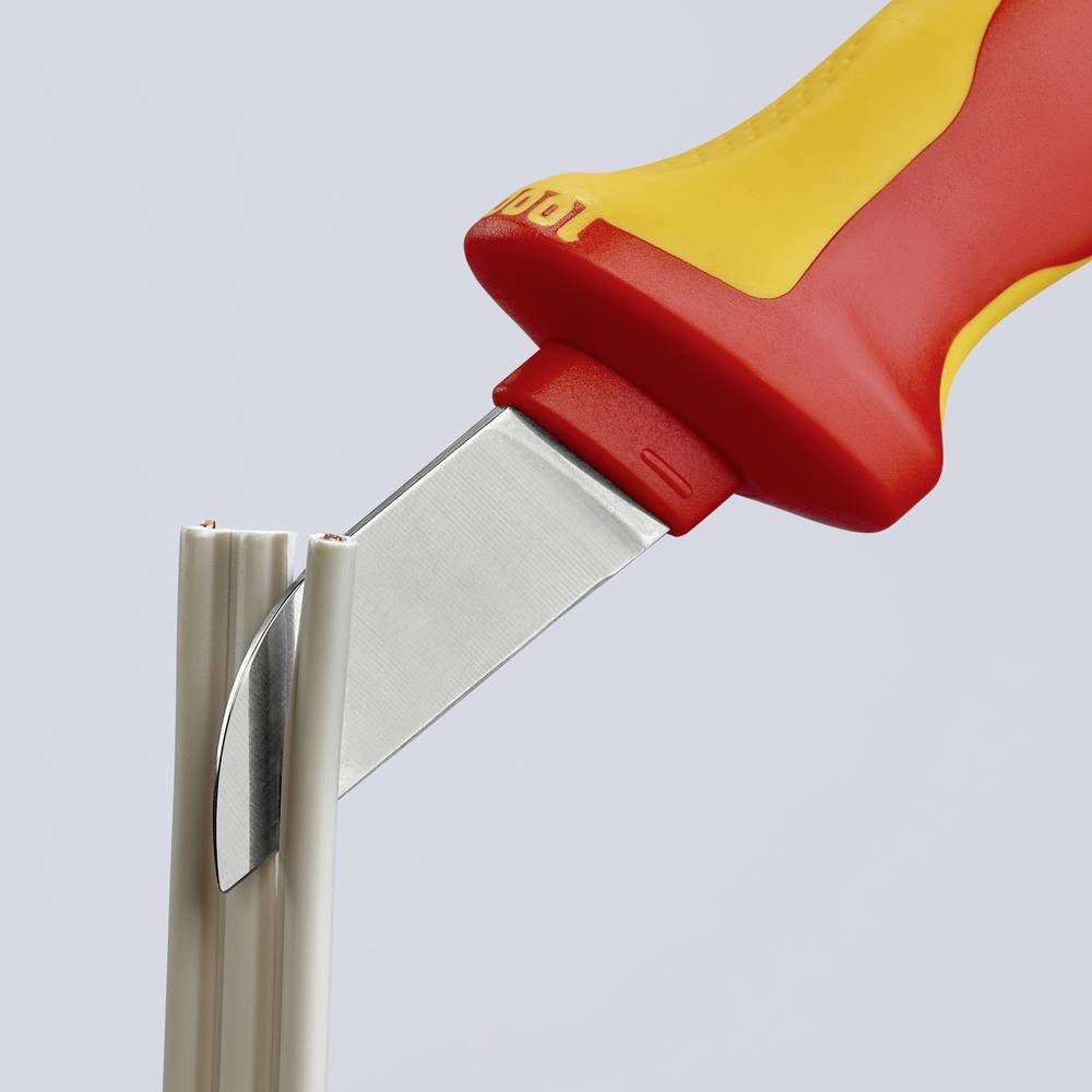 Couteau à dégainer VDE KNIPEX avec lame droite et manche isolé - 2
