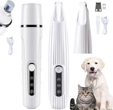 Electric Dog Nail Trimmer, Rechargeable Dog Nail Grinder for Large Dogs