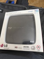 LG CP40NG10 External Blu-ray Drive USB Slim Portable 3D BD-ROM DVD/CD w/ Box