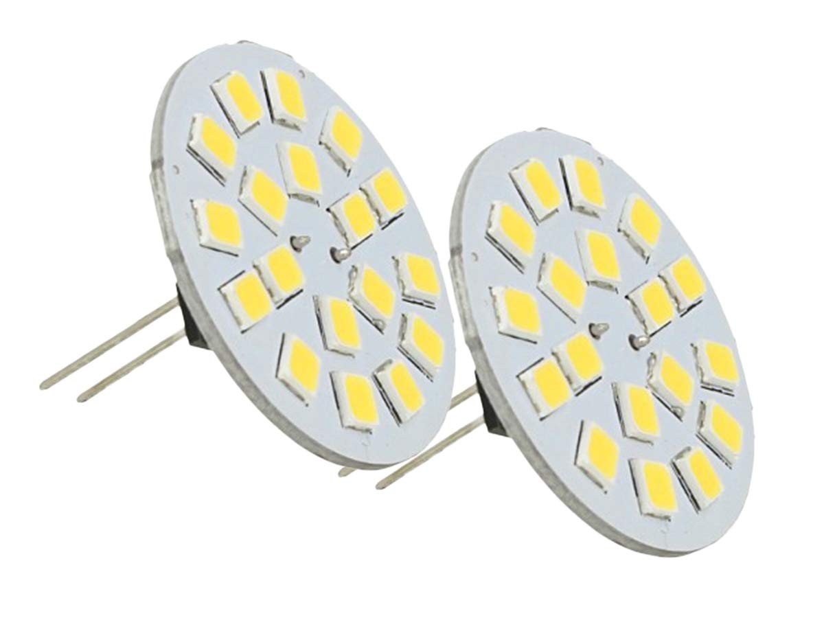 Ampoules LED G4 12V double fiche pour plafonnier de bateau et caravane
