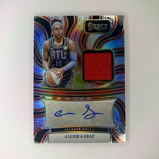 2025 Panini Select WNBA Allisha Gray Autographed Memorabilia Patch AM-AG Dream