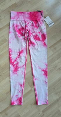 Oace Alive Batik Leggings XS Pink Cherry White NEU