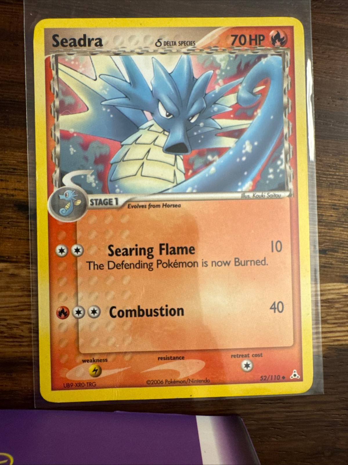 Seadra 52/110 Uncommon Holon Phantoms Pokemon Near Mint