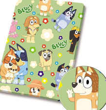 Bluey Bingo children character polyCotton Fabric Half Yard 18  x 55   13065