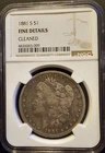 1881-S MORGAN DOLLAR NGC FINE  DETAILS - Cleaned
