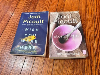 Jodi Picoult wish u were here & storyteller novels paperback books - Image 1 of 3