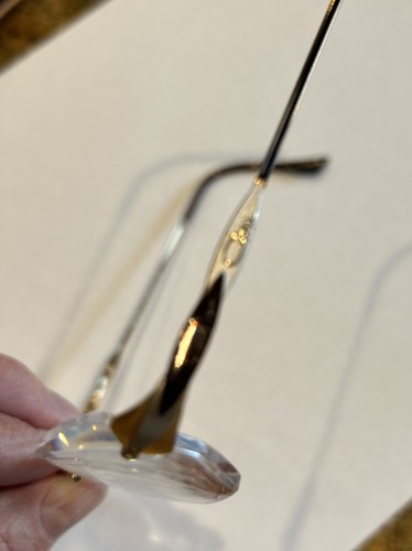 Authentic Cazal Model 482 COL 390 Germany Bronze Metal Eyeglasses Rimless - Picture 6 of 17