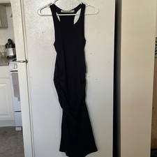 Michael Stars Black MP Sleeveless Side Rouched Black Dress Everyday Classic