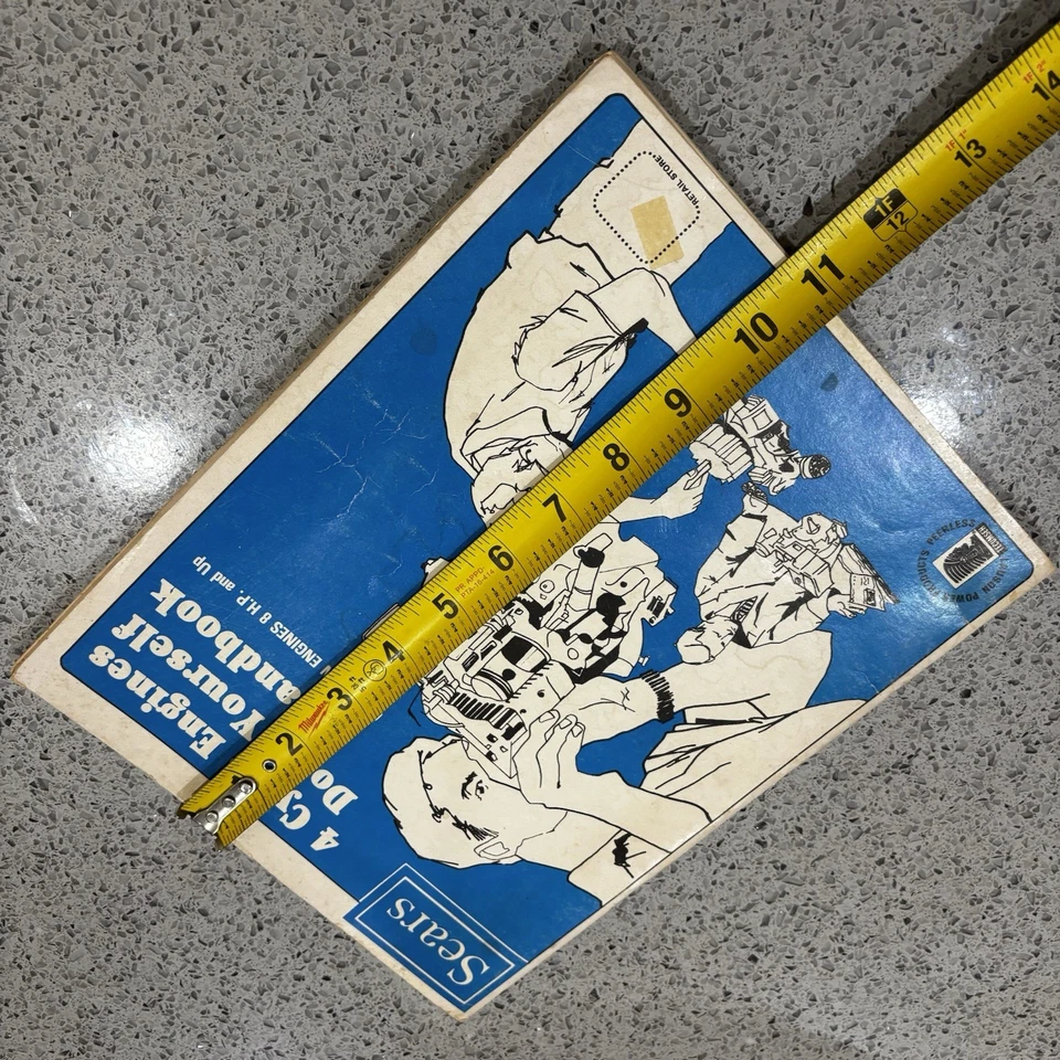 Vintage Book Sears 4 Cycle Engines Do It Yourself Handbook  Cast Iron Engines 8 - Image 2 of 4