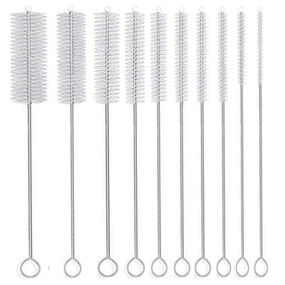 Cepillo de paja larga, limpiador de tubos de nailon de 8 pulgadas, diferentes.