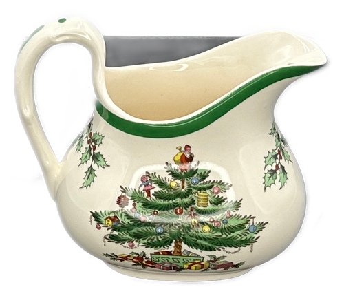 Crema y azucarero Spode árbol de Navidad con tapa Inglaterra de colección - Imagen 6 de 7