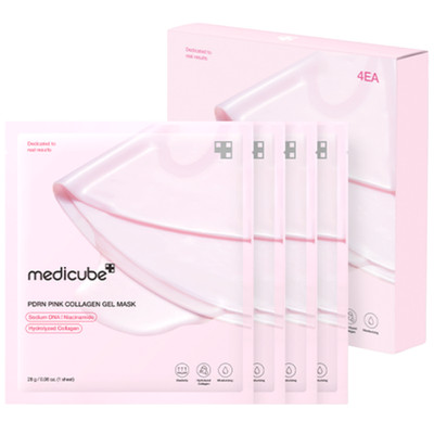 Medicube PDRN Pink Collagen Gel Mask 4ea Lifting Elasticity Authentic From Korea
